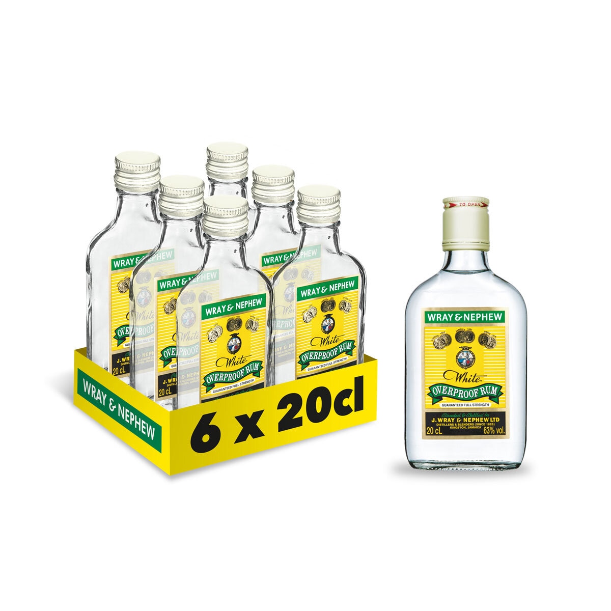 Wray & Nephew Overproof Rum, 6 x 20cl