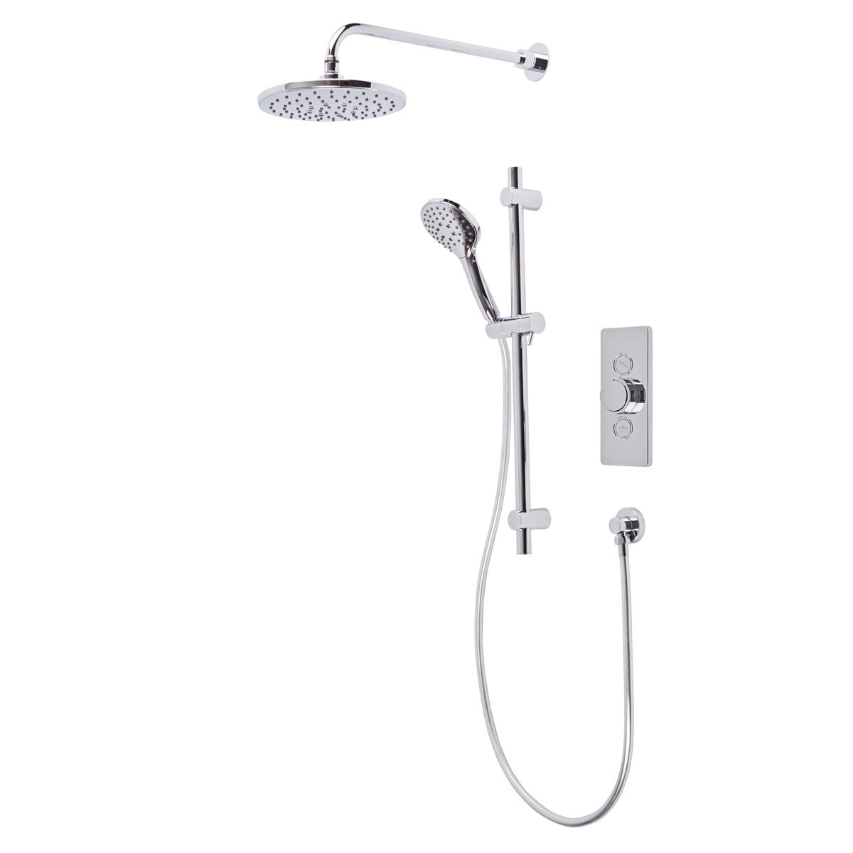 Cut out image of shower on white background