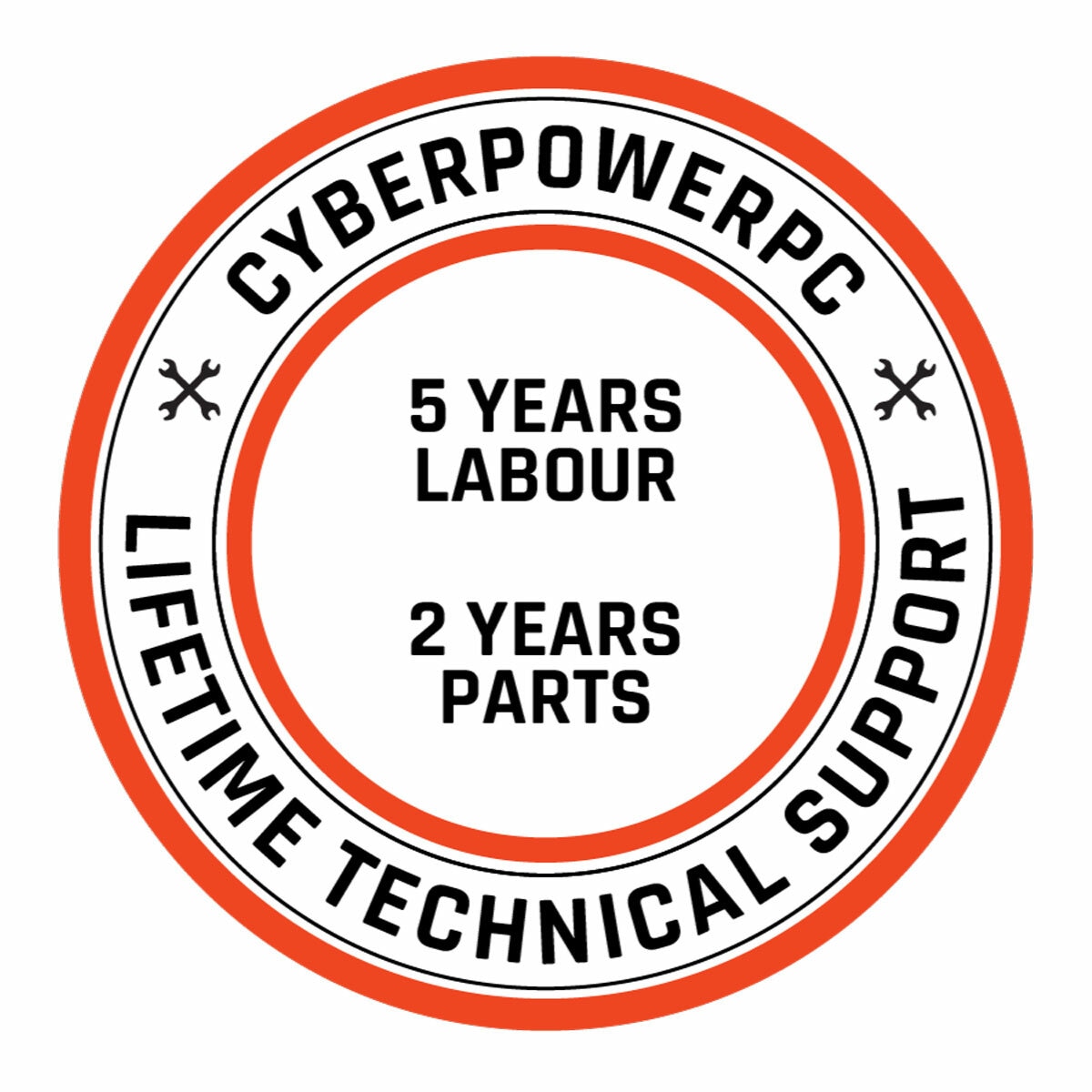 CyberPower PC, Lifetime Technical Support, 5 Years Labour, 2 Years Part CyberPower PC, Lifetime Technical Support, 5 Years Labour, 2 Years Part