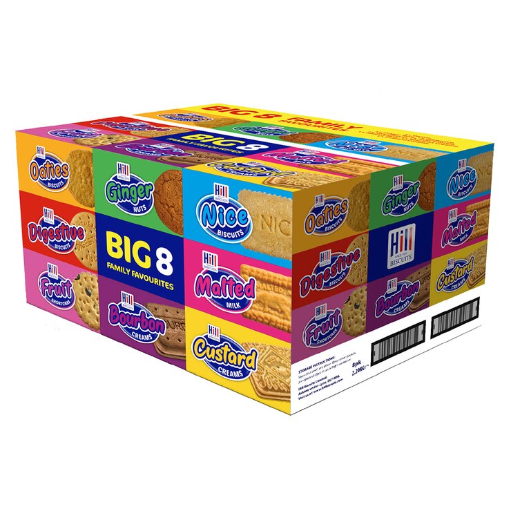 Hills Biscuits Big 8 Family Favourites, 2.2kg Costco UK