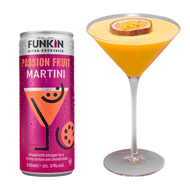 Can with Martini Glass