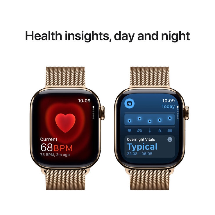 Buy Apple Watch Series 10 GPS, 46mm Rose Gold Aluminium Case with Sport Band M/L at costco.co.uk