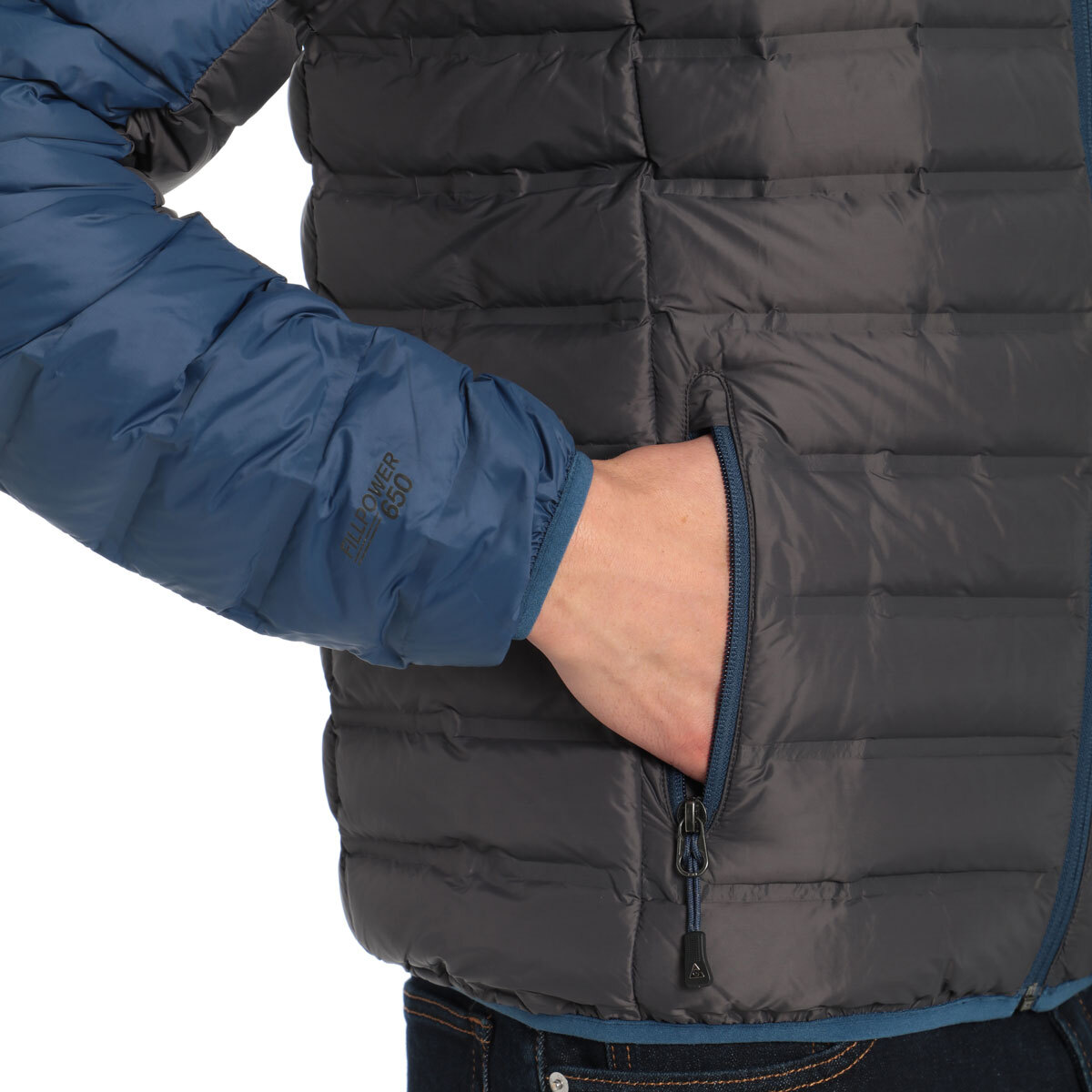 Gerry Men's Replay Sweater Down Jacket in Slate, Extra Extra Large