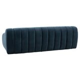 Gallery Coste Blue Fabric 3 Seater Sofa