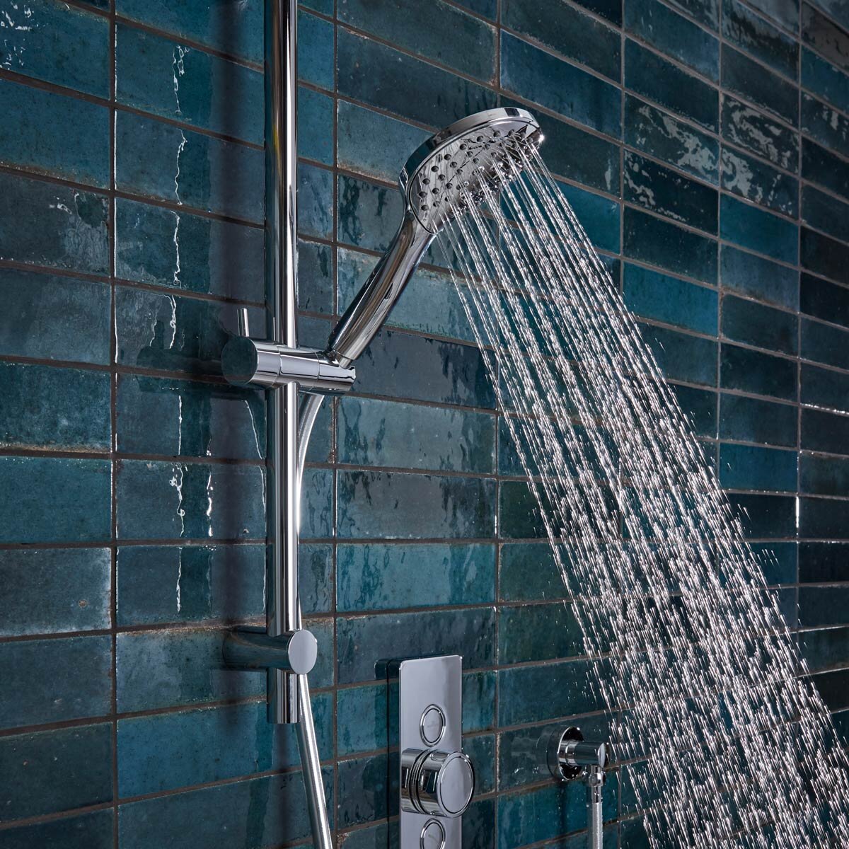 Lifestyle image of shower in bathroom setting