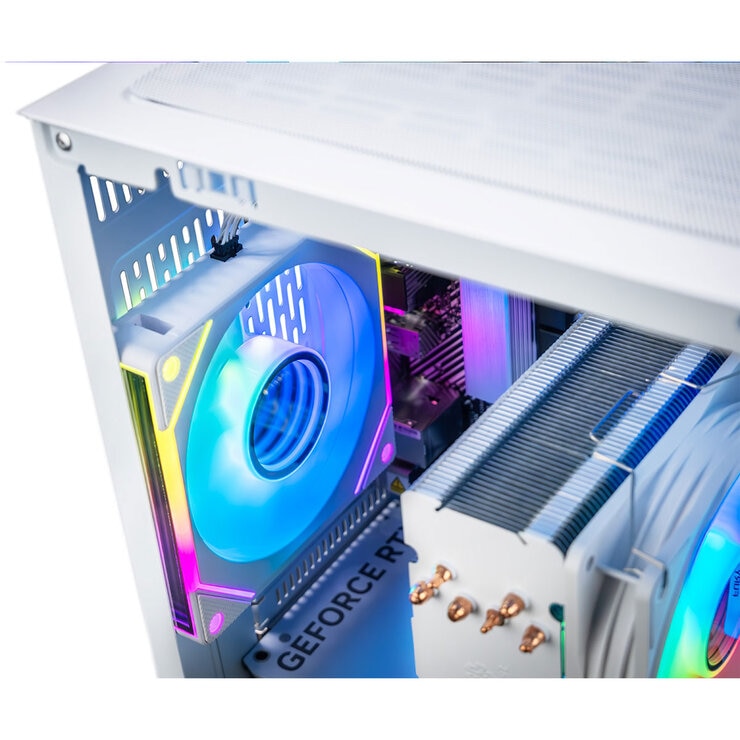 AWD-IT Arc White, AMD Ryzen 5, 32GB RAM, 1TB SSD, NVIDIA GeForce RTX 5060 Ti, Gaming Desktop PC