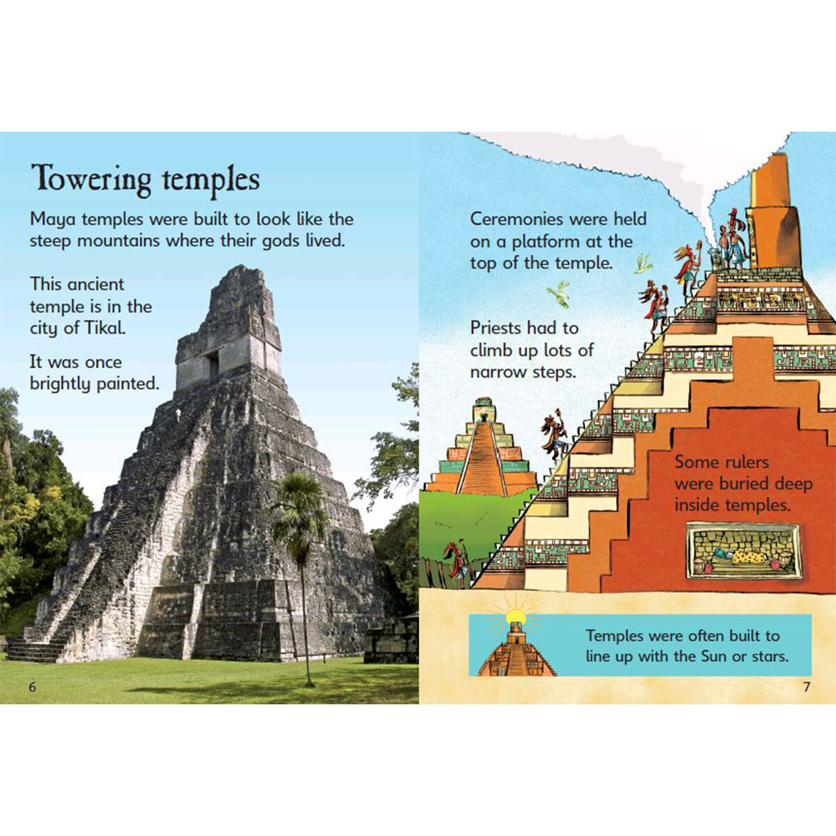 Towering temples page spread