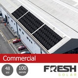 Fresh Solar Commercial 48kW PV System [100 Panels] - Fully Installed