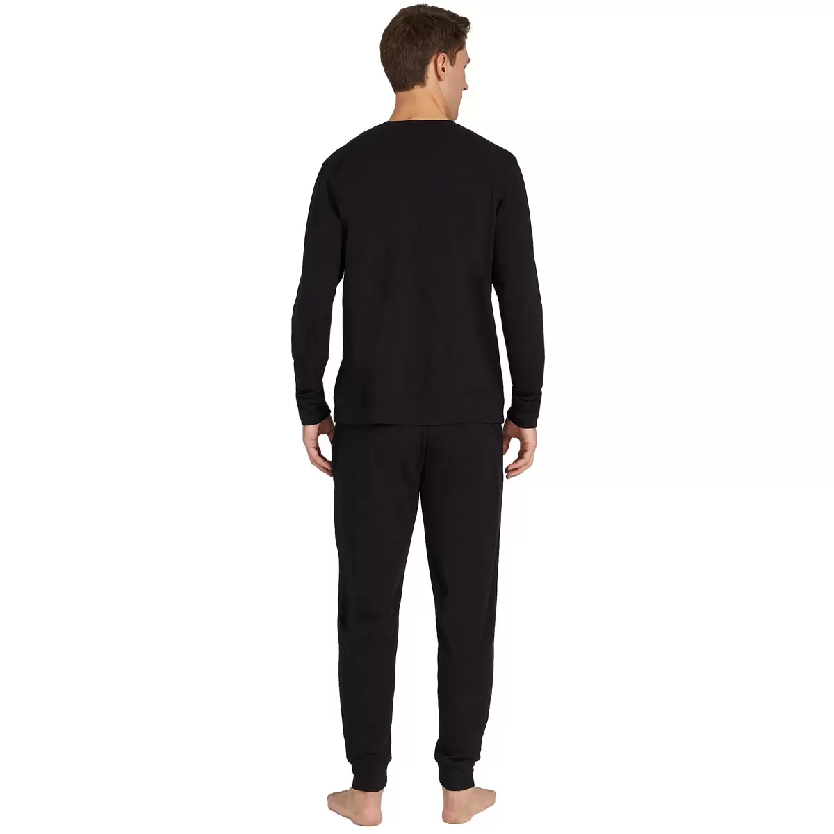 32 Degrees Men's Ultra Stretch Cotton Lounge Set in Black