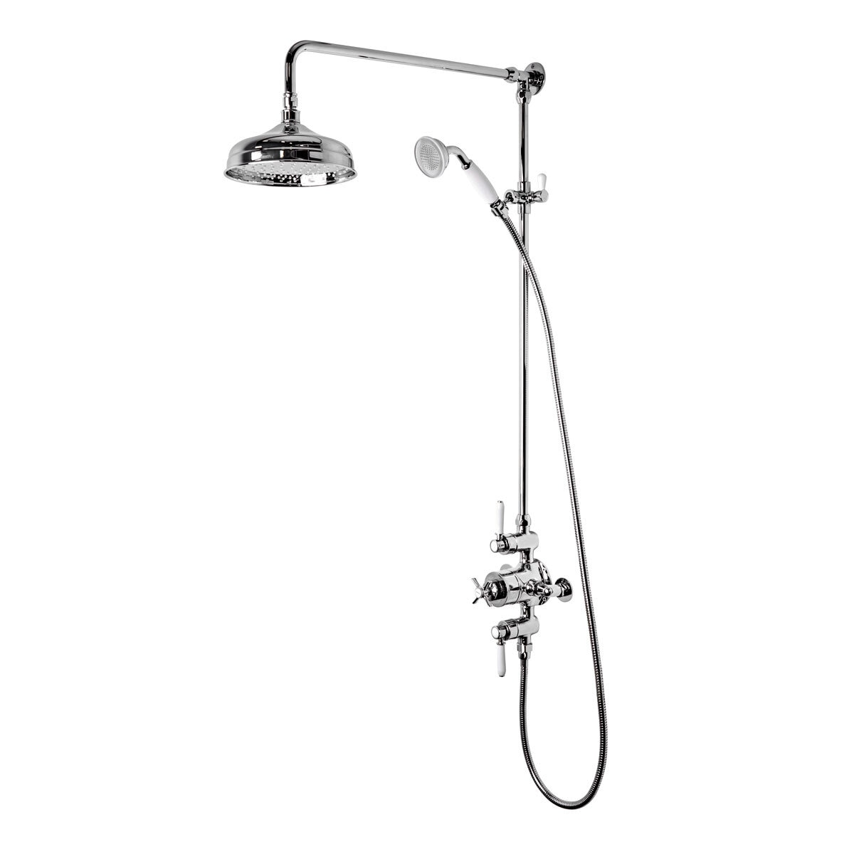 Cut out image of shower on white background