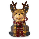 25 inch LED Dog Family With LED Lights- Set of 3