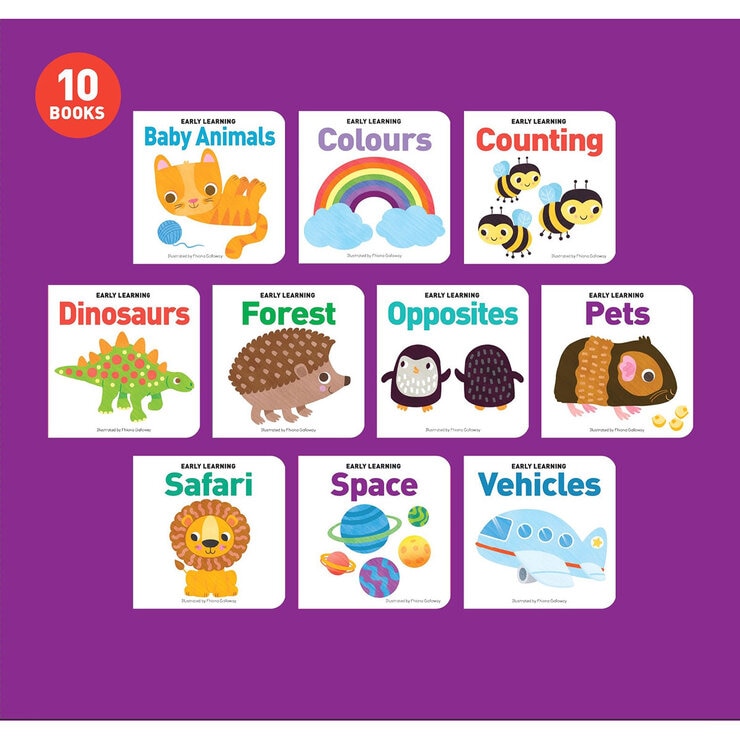 Carry Along x10 Board Books: Early Learning Carry Along x10 Board Books: Early Learning