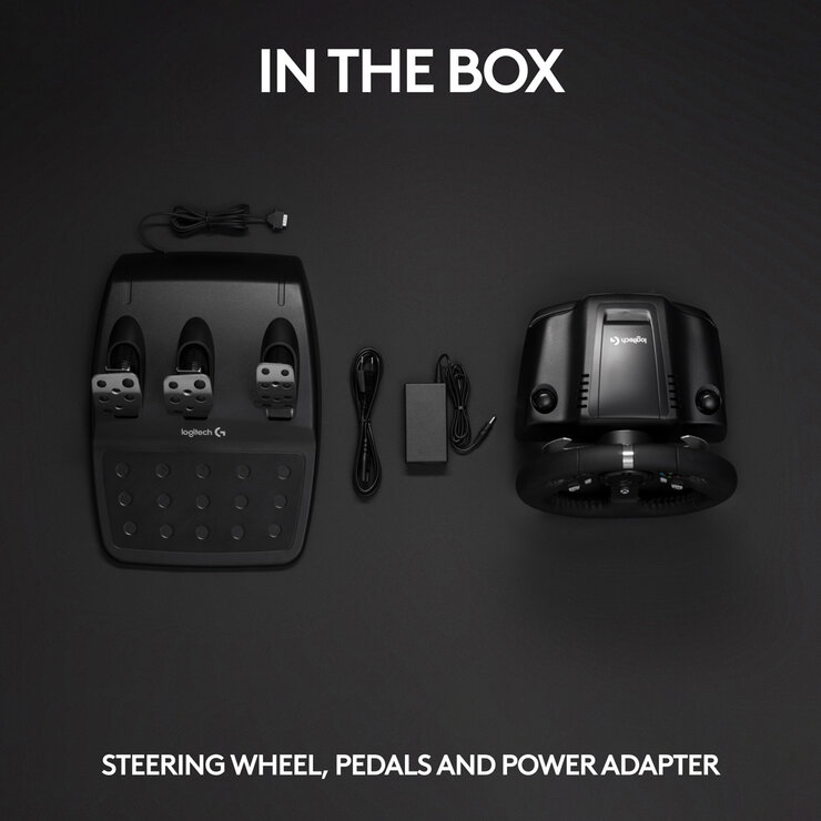 Logitech Steering Wheel and Pedals, whats in the box