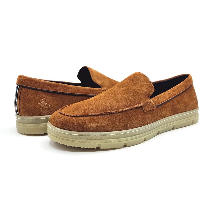 Penguin Men's Sueded Loafer in Tan