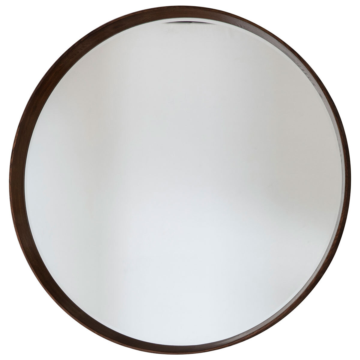 Gallery Keynes Walnut round mirror