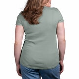 Kirkland Signature Ladies Scoop Neck Pima Tee in Green