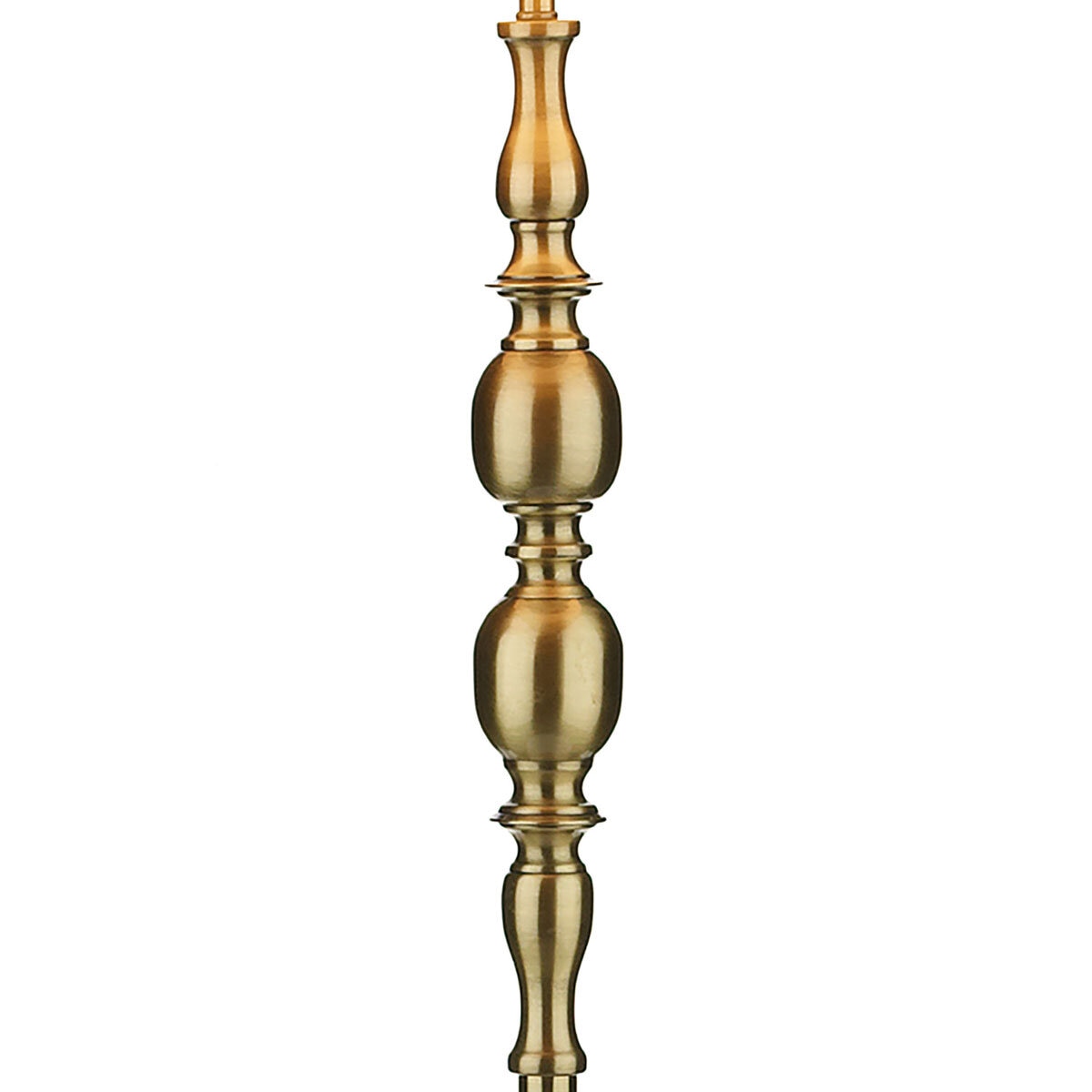 Madrid Floor Lamp Antique Brass With Shade