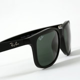 Ray-Ban Andy Matte Black Sunglasses with Green Lenses, RB4202 6069/71