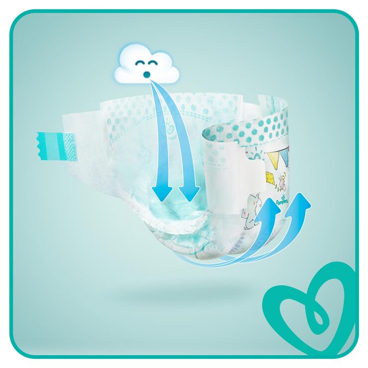 Pampers Baby Dry Nappies Size 6, Monthly 124 Pack