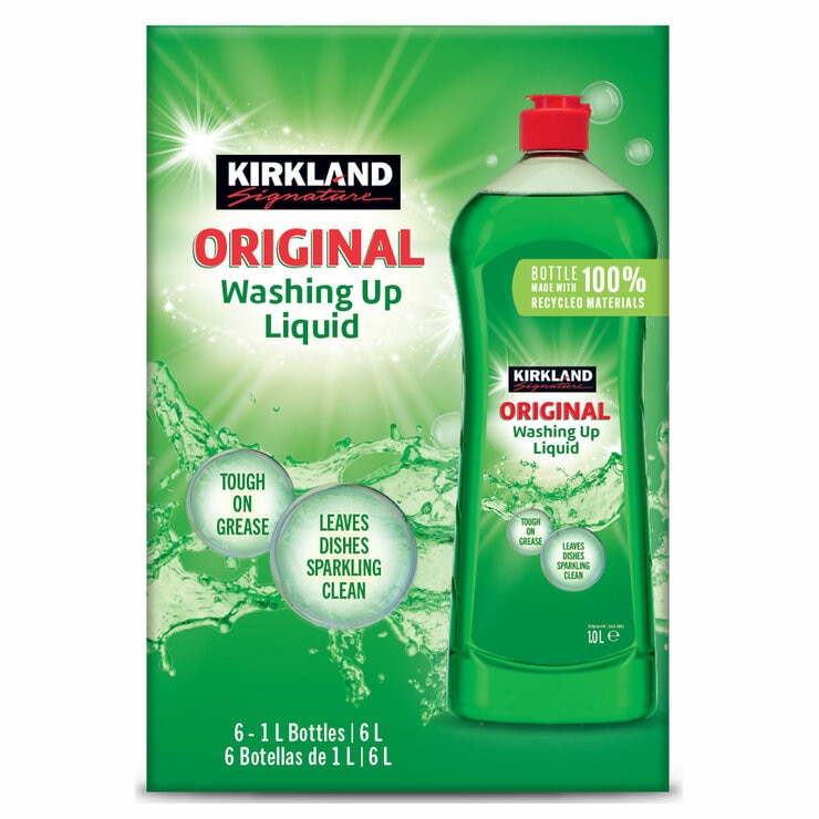 Box of 6 x 1L KS Liquid Dish Soap