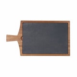 BirdRock Home Slate & Acacia Serving Board