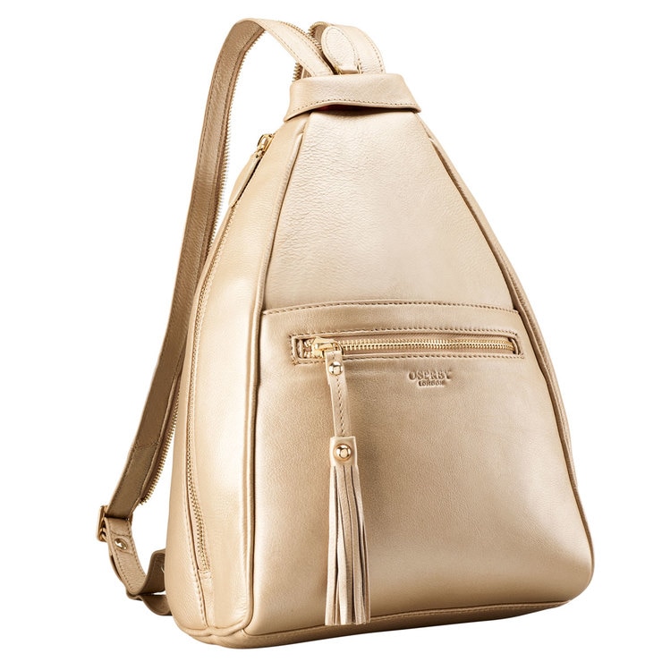Osprey London Hampstead Leather Rucksack in Gold Costco UK