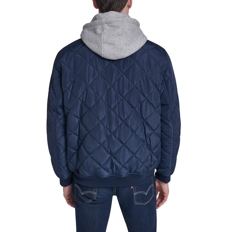 Converse Men's Hooded Bomber Jacket Converse Men's Hooded Bomber Jacket