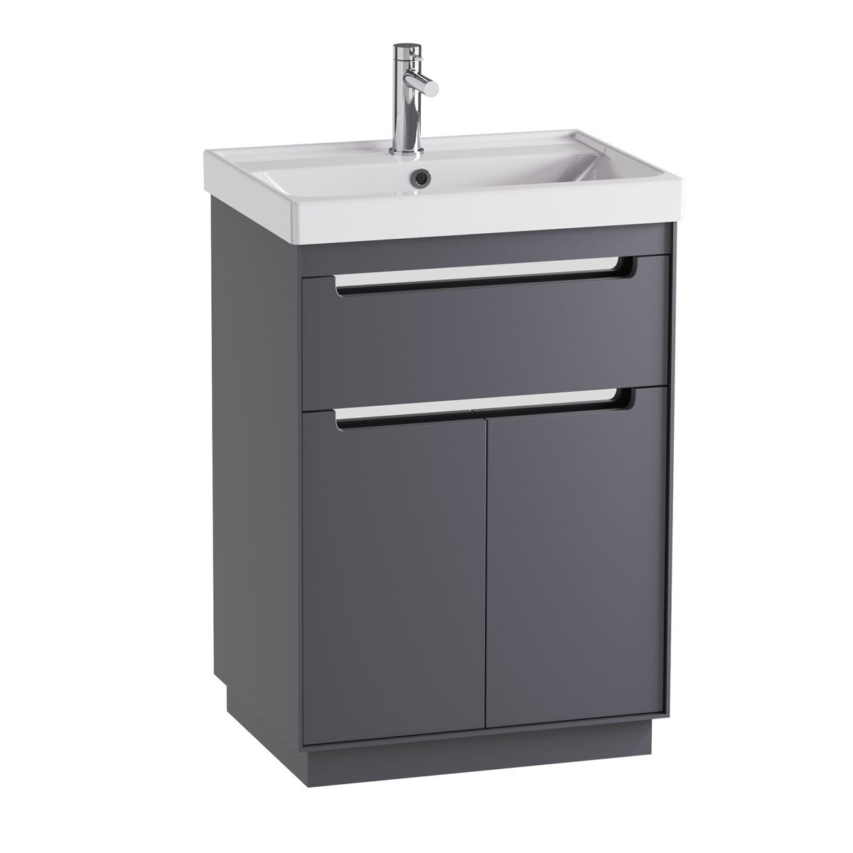 Tavistock Kew 600 Floor Mount with Basin in Dark Grey at costco.co.uk