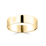 6.0mm Basic Light Court Wedding band. 18ct Yellow Gold