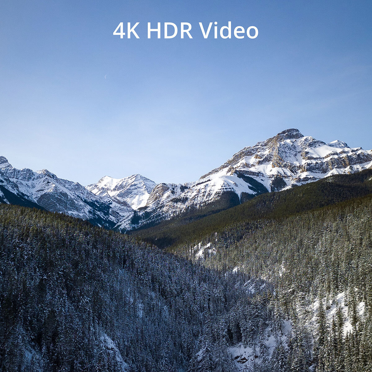 Landscape picture emphasising the drones 4K HDR video abilities