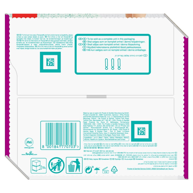 Pampers Active Fit Nappy Pants Size 6, 42 Pack