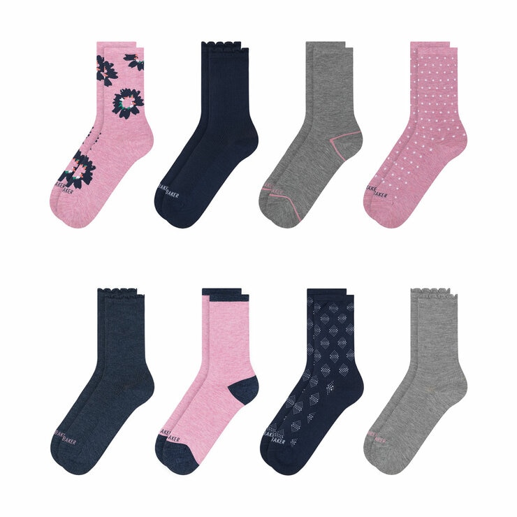 Ted Baker Women's Crew Sock, 8 Pack