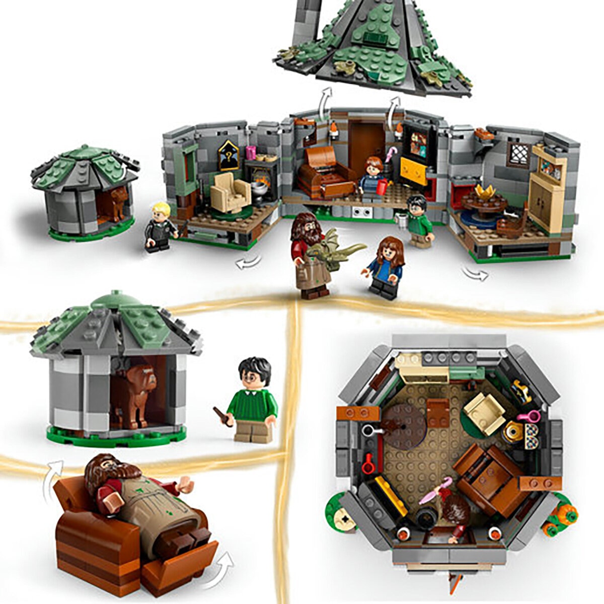 LEGO Harry Potter Hagrid's Hut: An Unexpected Visit - Model 76428 (8+ Years)