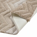 Riviera Home Chevron Taupe Ombre Bath Mat, 55 x 91 cm