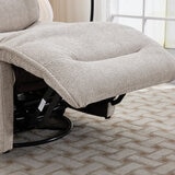 Armchair Beige Footrest