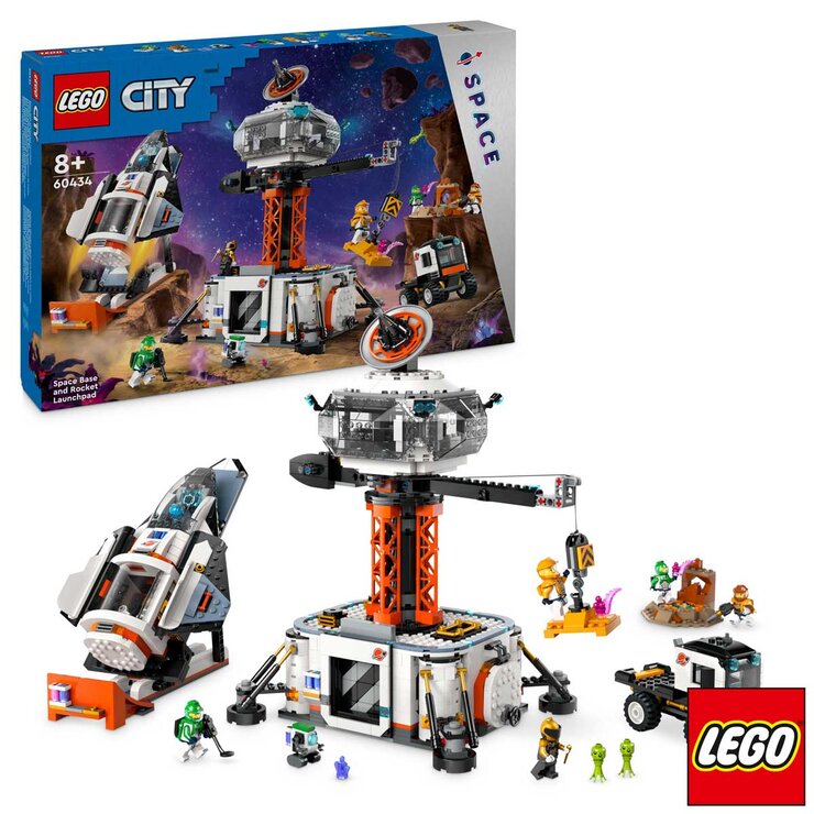 LEGO City Space Base & Rocket Launch Pad - Model 60434 (8+ Years) LEGO City Space Base & Rocket Launch Pad - Model 60434 (8+ Years)