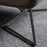 Gallery Lucca Charcoal Grey Velvet Armchair