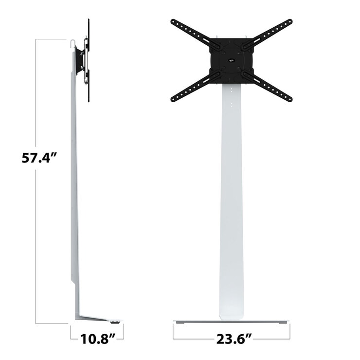 AVF Kelso Against the Wall TV Stand for TV's up to 80" in White Costco UK