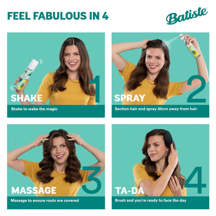 Batiste Original Dry Shampoo, 6 x 350ml