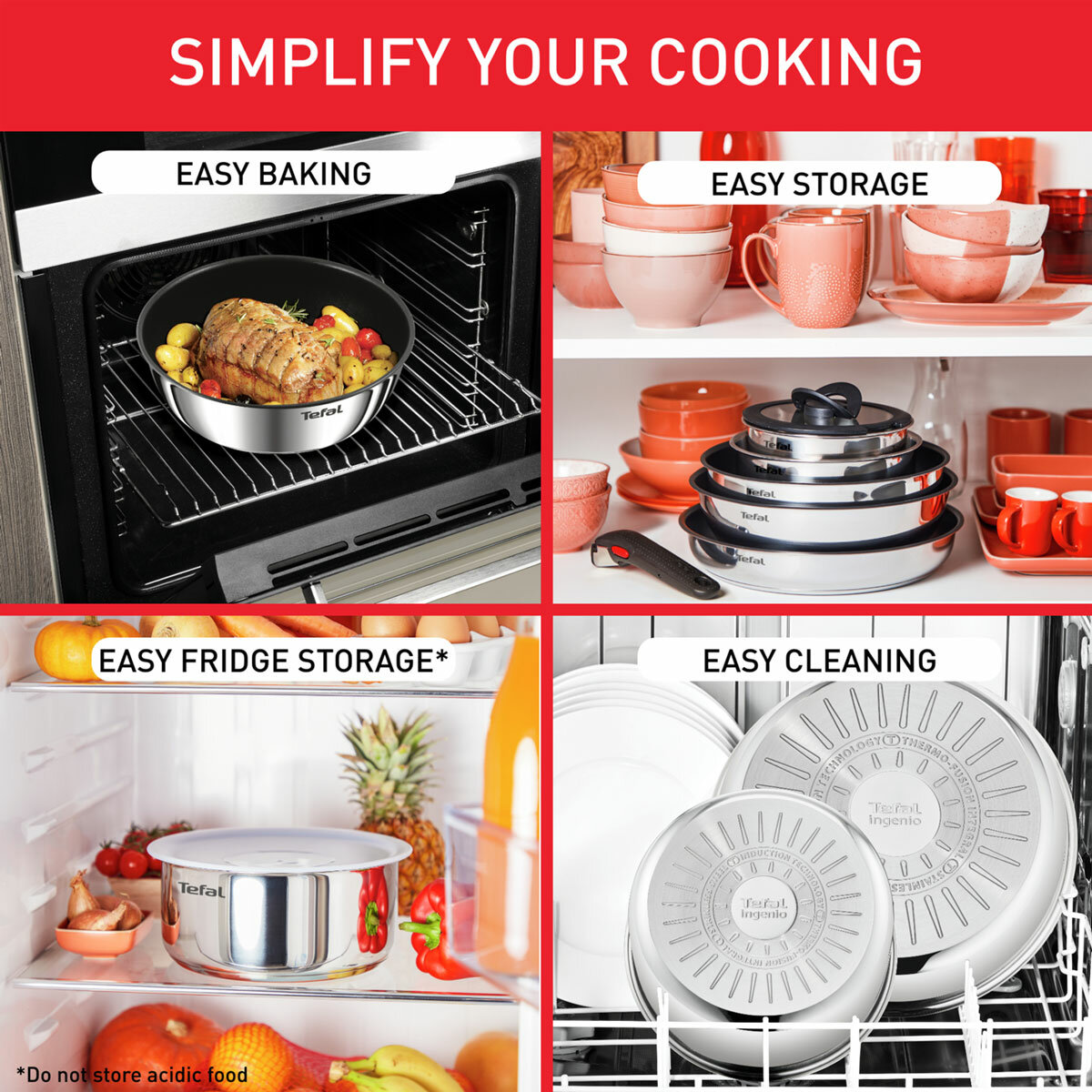 Tefal Ingenio Emotion Cookware Set, 13 Piece