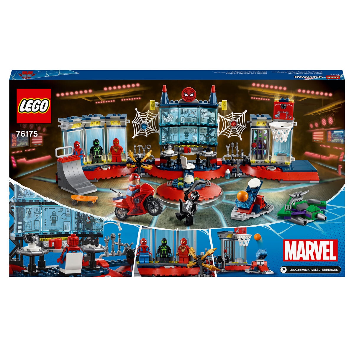 LEGO Marvel Spider-Man Attack on the Spider Lair - Model 76175 (8+ Years)