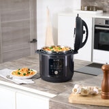 Instant Pot Duo Easy Multi-Cooker Lifestyle Image Showing Cooked Food Inside