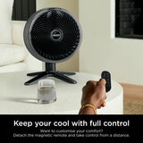 Shark FlexBreeze TableMate Fan in Charcoal, Lifestyle Image