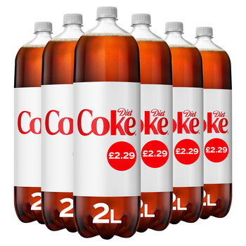 Diet Coke PMP £2.29, 6 x 2L