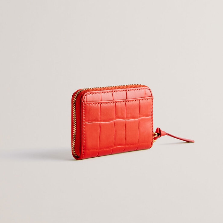 Ted Baker Wesmin Padlock Small Leather Purse in Red Ted Baker Wesmin Padlock Small Leather Purse in Red