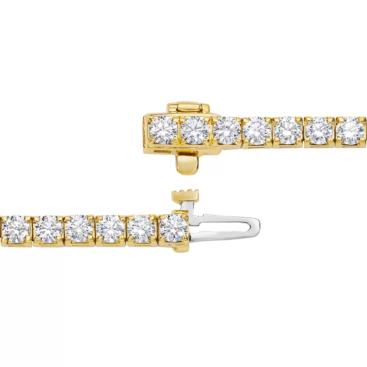 Yellow Gold 5ctw Tennis Bracelet