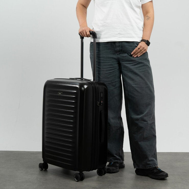 Rock Legacy Hardshell Suitcase 3pc set in Black