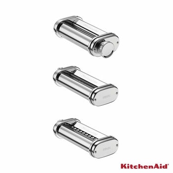 KitchenAid 5KSMPRA Paster Cutters & Roller 3 Piece Set in Silver KitchenAid 5KSMPRA Paster Cutters & Roller 3 Piece Set in Silver