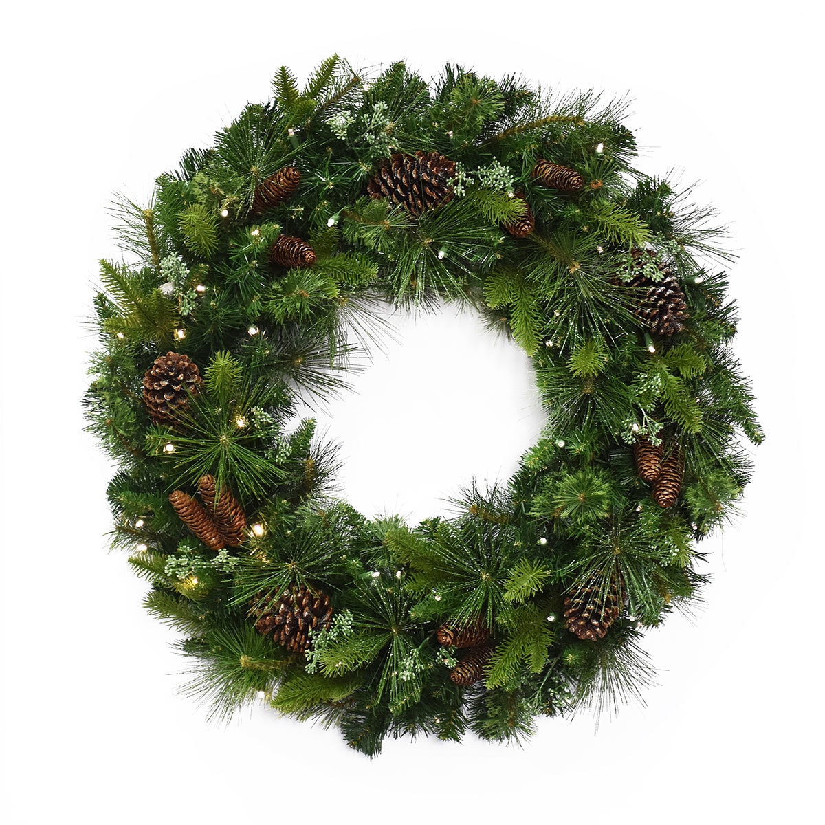 32" Mixed Greenery Wreath