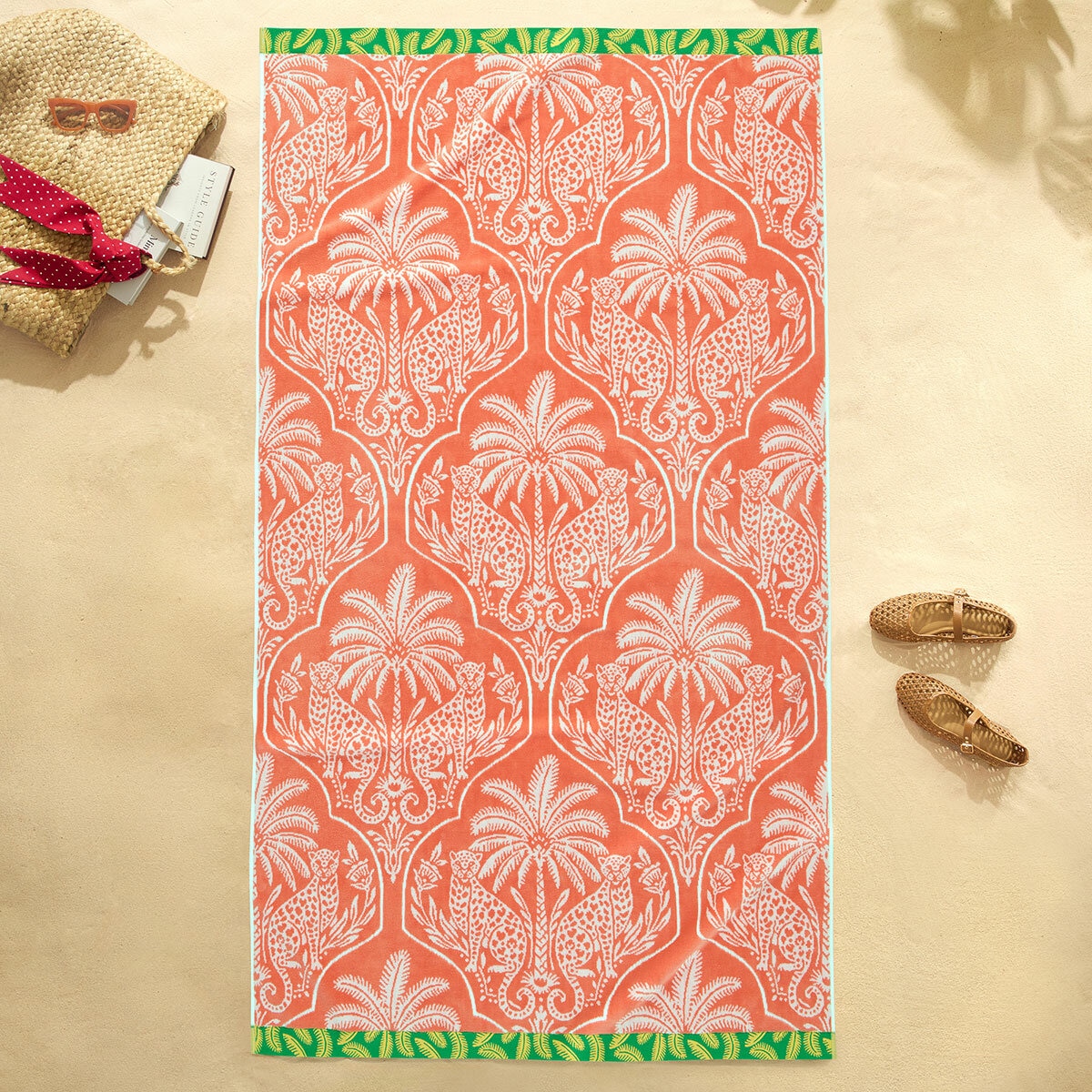 Oversized 100% Cotton Beach Towel, in 6 Designs